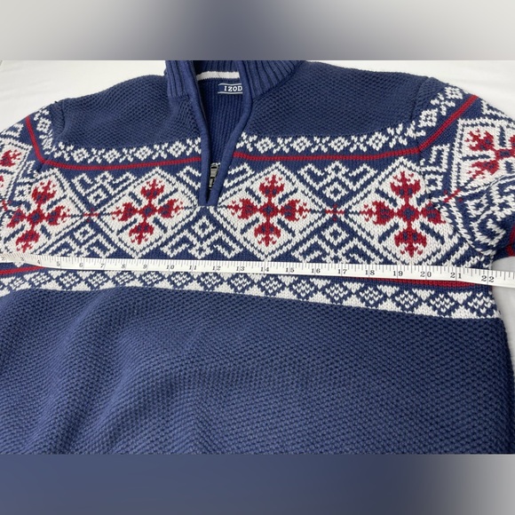 Men’s IZOD Blue Sweater - Picture 6 of 8